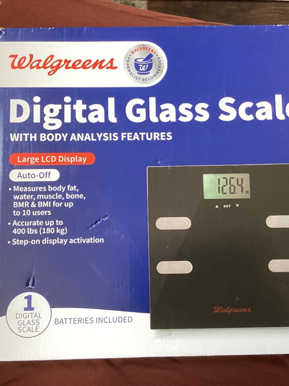 Walgreens digital glass scale New